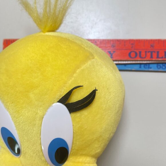 Vintage Talking Tweety Bird Plush Toy 16" Looney Tunes Collectible Yellow & Oran - Picture 14 of 16